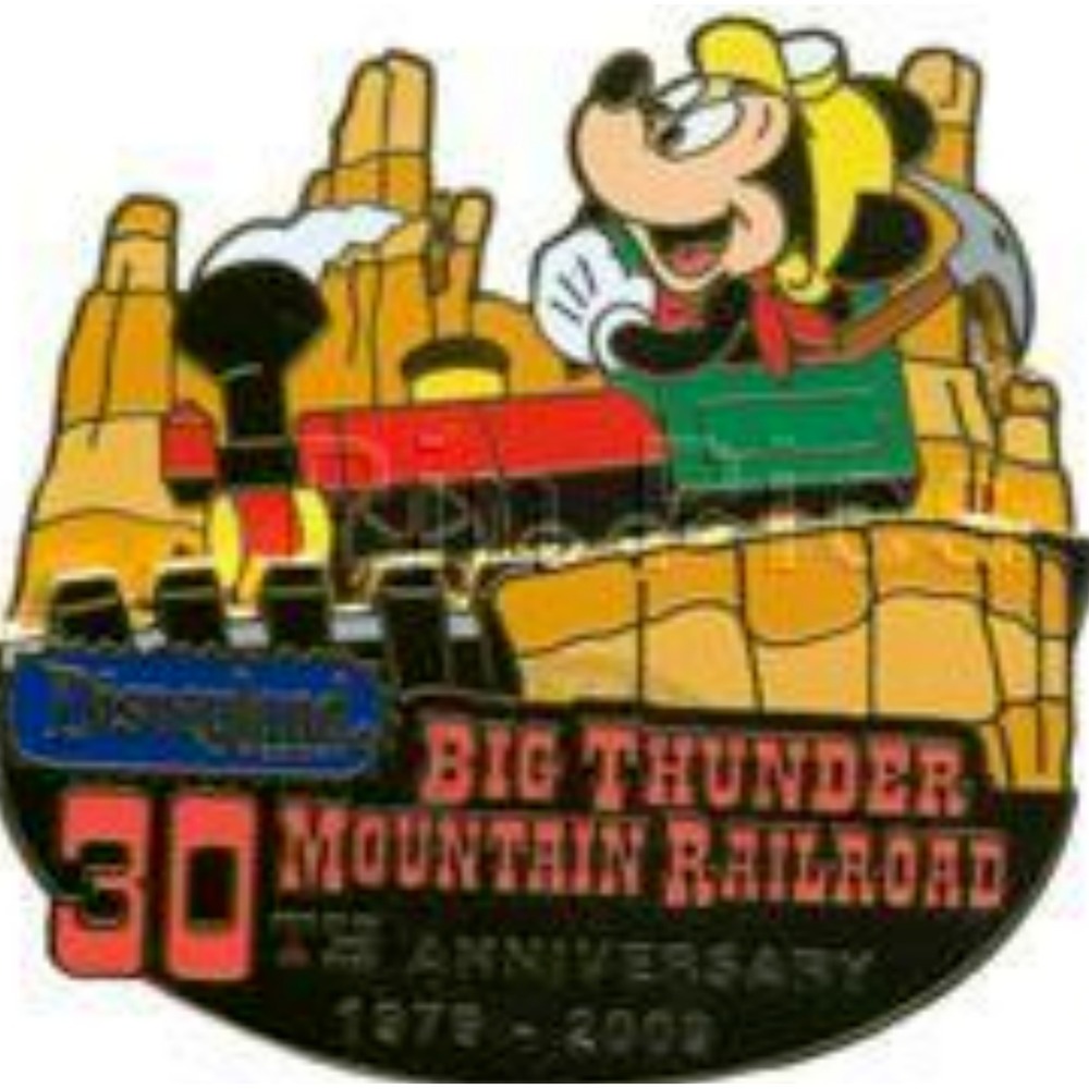Disney Pin 70014 Big Thunder Mountain Railroad 30th Anniversary Mickey Engineer